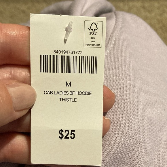 NWT Cabela’s purple hooded sweatershirt/hoodie - Picture 5 of 6